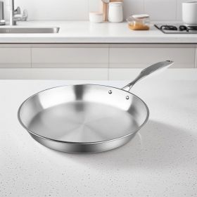 SOGA Stainless Steel Fry Pan 20cm Frying Pan Top Grade Induction Cooking FryPan