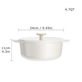 Clean Soup Pot (Option: Beige-24cm)