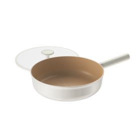 Net Series Deep Frying-Silicone Cover (Color: Beige)